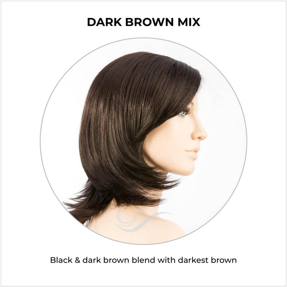 Ferrara by Ellen Wille in Dark Brown Mix-Black & dark brown blend with darkest brown