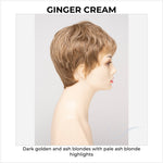 Load image into Gallery viewer, Fiona By Envy in Ginger Cream-Dark golden and ash blondes with pale ash blonde highlights
