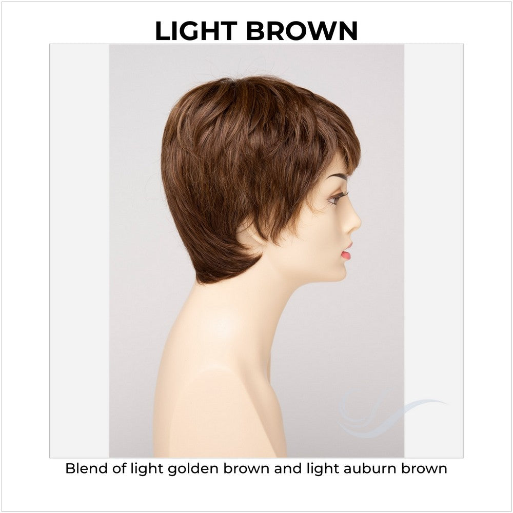 Fiona By Envy in Light Brown-Blend of light golden brown and light auburn brown