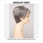 Load image into Gallery viewer, Fiona By Envy in Medium Grey-Soft white with silver and 20% medium brown
