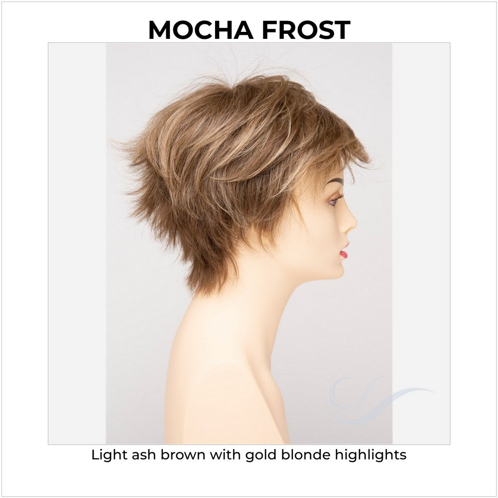 Flame By Envy in Mocha Frost-Light ash brown with gold blonde highlights