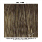 Load image into Gallery viewer, Frosted-Light brown at the roots with wheat blonde tips for that summer blonde look
