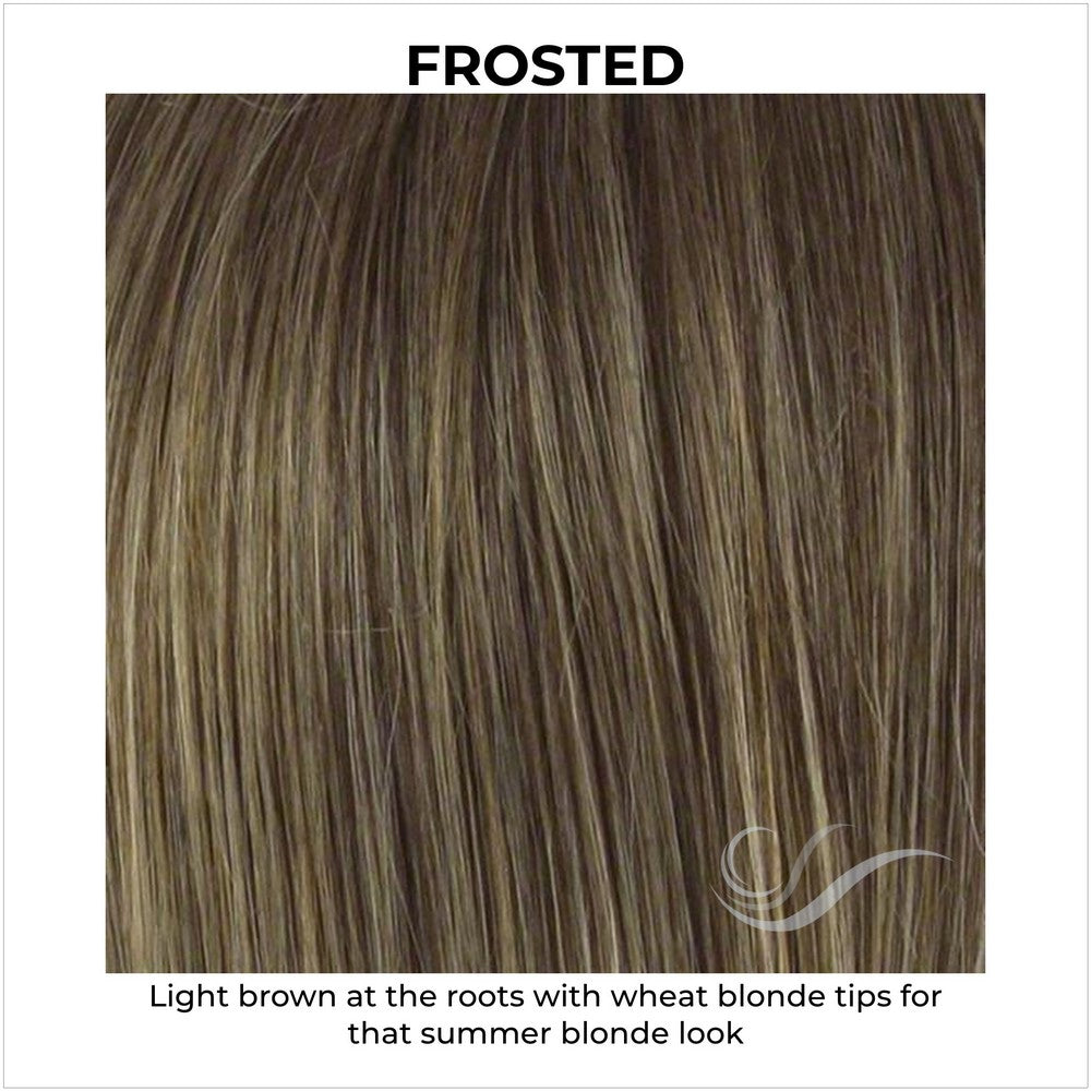 Frosted-Light brown with wheat blonde tips