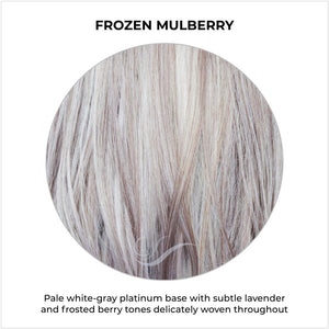Frozen Mulberry-Pale white-gray platinum base with subtle lavender and frosted berry tones delicately woven throughout