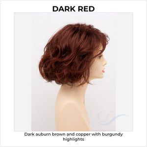Gia by Envy in Dark Red-Dark auburn brown and copper with burgundy highlights