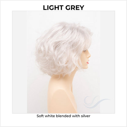 Gia by Envy in Light Grey-Soft white blended with silver