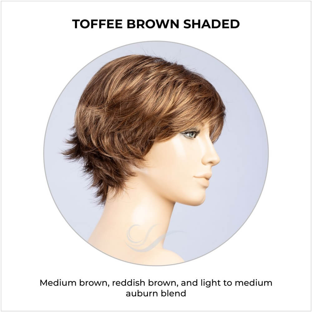 Gilda by Ellen Wille in Toffee Brown Shaded-Medium brown, reddish brown, and light to medium auburn blend
