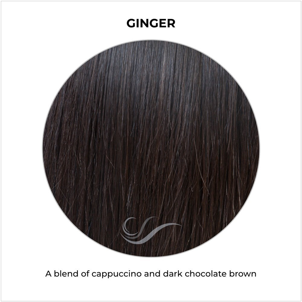 Ginger-A blend of cappuccino and dark chocolate brown