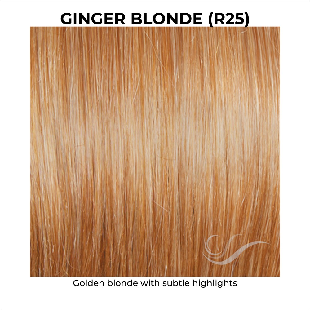 Ginger Blonde (R25)-Golden blonde with subtle highlights