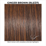 Load image into Gallery viewer, Ginger Brown (RL5/27)-Warm brown with strawberry blonde highlights
