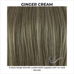 Load image into Gallery viewer, Ginger Cream-A dark beige blonde underneath topped with an iced blonde
