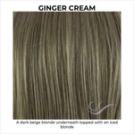 Load image into Gallery viewer, Ginger Cream-A dark beige blonde underneath topped with an iced blonde
