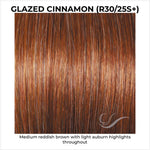Load image into Gallery viewer, Glazed Cinnamon (R30/25S+)-Medium reddish brown with light auburn highlights throughout
