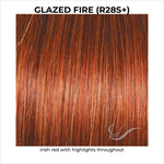 Load image into Gallery viewer, Glazed Fire (R28S+)-Irish red with highlights throughout
