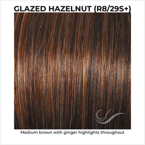 Glazed Hazelnut (R8/29S+)-Medium brown with ginger highlights throughout