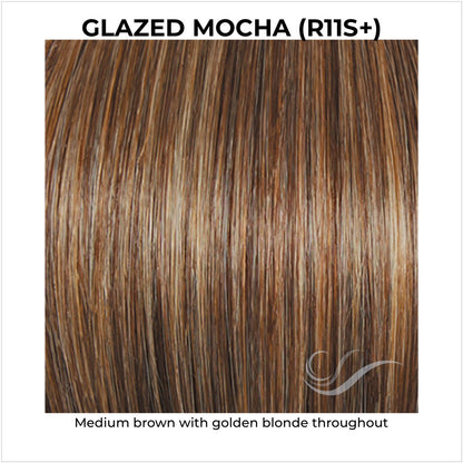 Glazed Mocha (R11S+)-Medium brown with golden blonde throughout