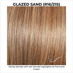 Load image into Gallery viewer, Glazed Sand (R16/21S)-Honey blonde with ash blonde highlights at front and crown
