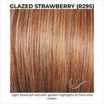 Load image into Gallery viewer, Glazed Strawberry (R29S)-Light brownish red with golden highlights at front and crown
