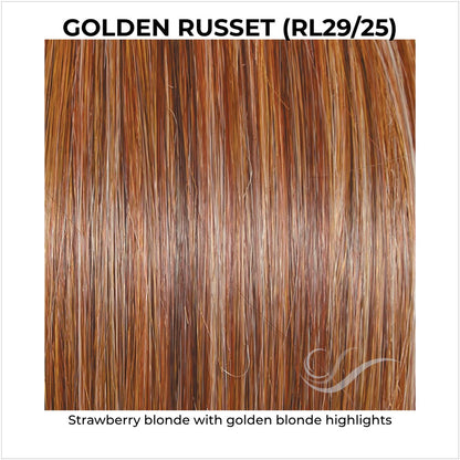 Golden Russet (RL29/25)-Strawberry blonde with golden blonde highlights