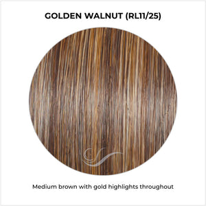 Golden Walnut (RL11/25)-Medium brown with gold highlights throughout