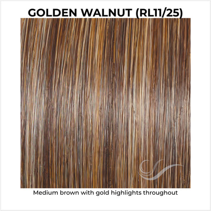 Golden Walnut (RL11/25)-Medium brown with gold highlights throughout