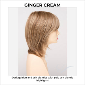 Grace By Envy in Ginger Cream-Dark golden and ash blondes with pale ash blonde highlights