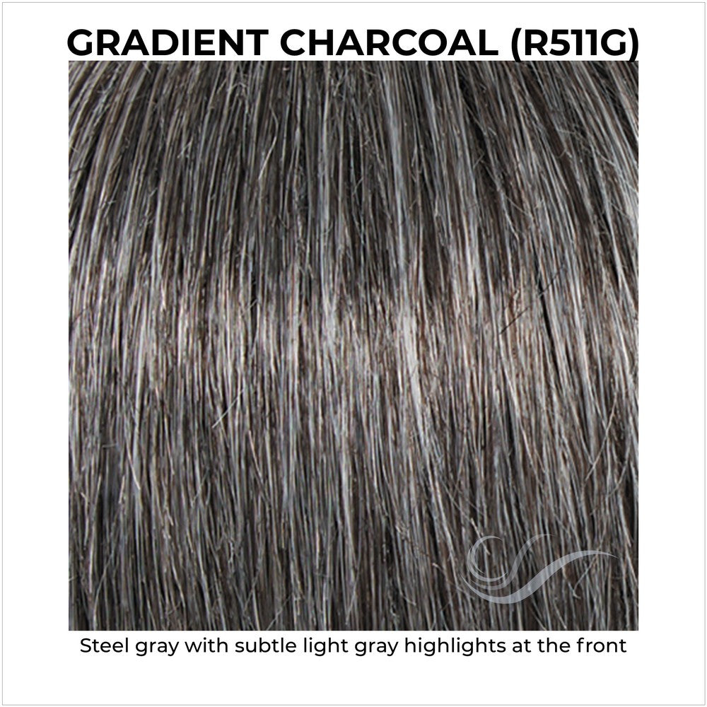 Gradient Charcoal (R511G)-Steel gray with subtle light gray highlights at the front