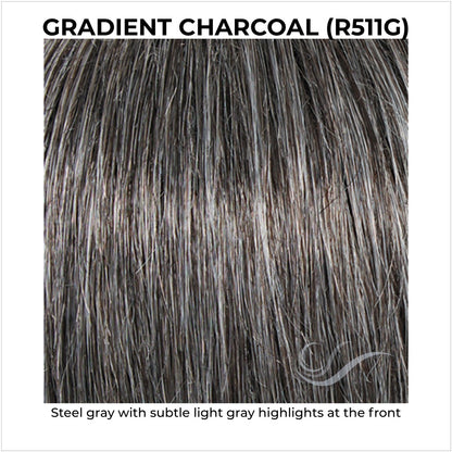 Gradient Charcoal (R511G)-Steel gray with subtle light gray highlights at the front