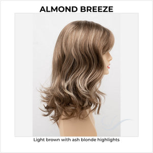 Harmony by Envy in Almond Breeze-Light brown with ash blonde highlights