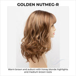 Load image into Gallery viewer, Harmony by Envy in Golden Nutmeg-R-Warm brown and auburn with honey blonde highlights and medium brown roots
