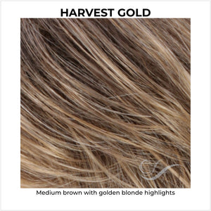 HARVEST GOLD-Medium brown with golden blonde highlights
