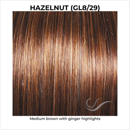 Hazelnut (GL8/29)-Medium brown with ginger highlights