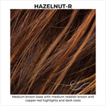 Load image into Gallery viewer, Hazelnut-R-Medium brown base with medium reddish brown and copper red highlights and dark roots
