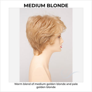 Heather By Envy in Medium Blonde-Warm blend of medium golden blonde and pale golden blonde