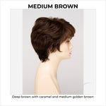 Load image into Gallery viewer, Heather By Envy in Medium Brown-Deep brown with caramel and medium golden brown
