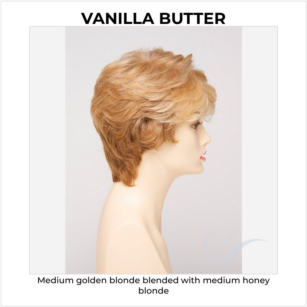Heather By Envy in Vanilla Butter-Medium golden blonde blended with medium honey blonde