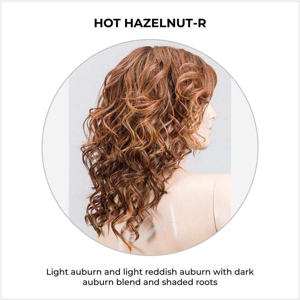 Heaven by Ellen Wille in Hot Hazelnut-R-Light auburn and light reddish auburn with dark auburn blend and shaded roots