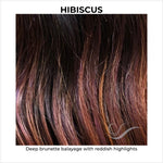Load image into Gallery viewer, Hibiscus-Deep brunette balayage with reddish highlights
