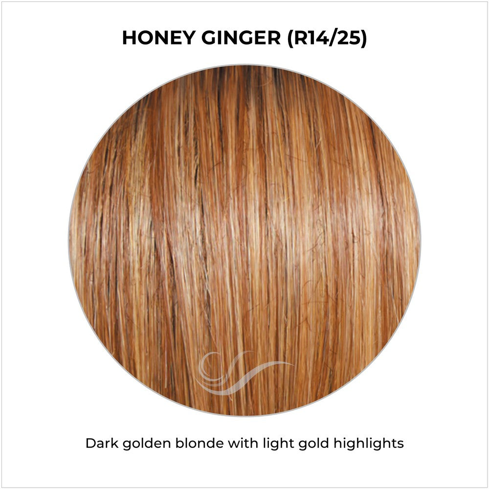 Honey Ginger (R14/25)-Dark golden blonde with light gold highlights