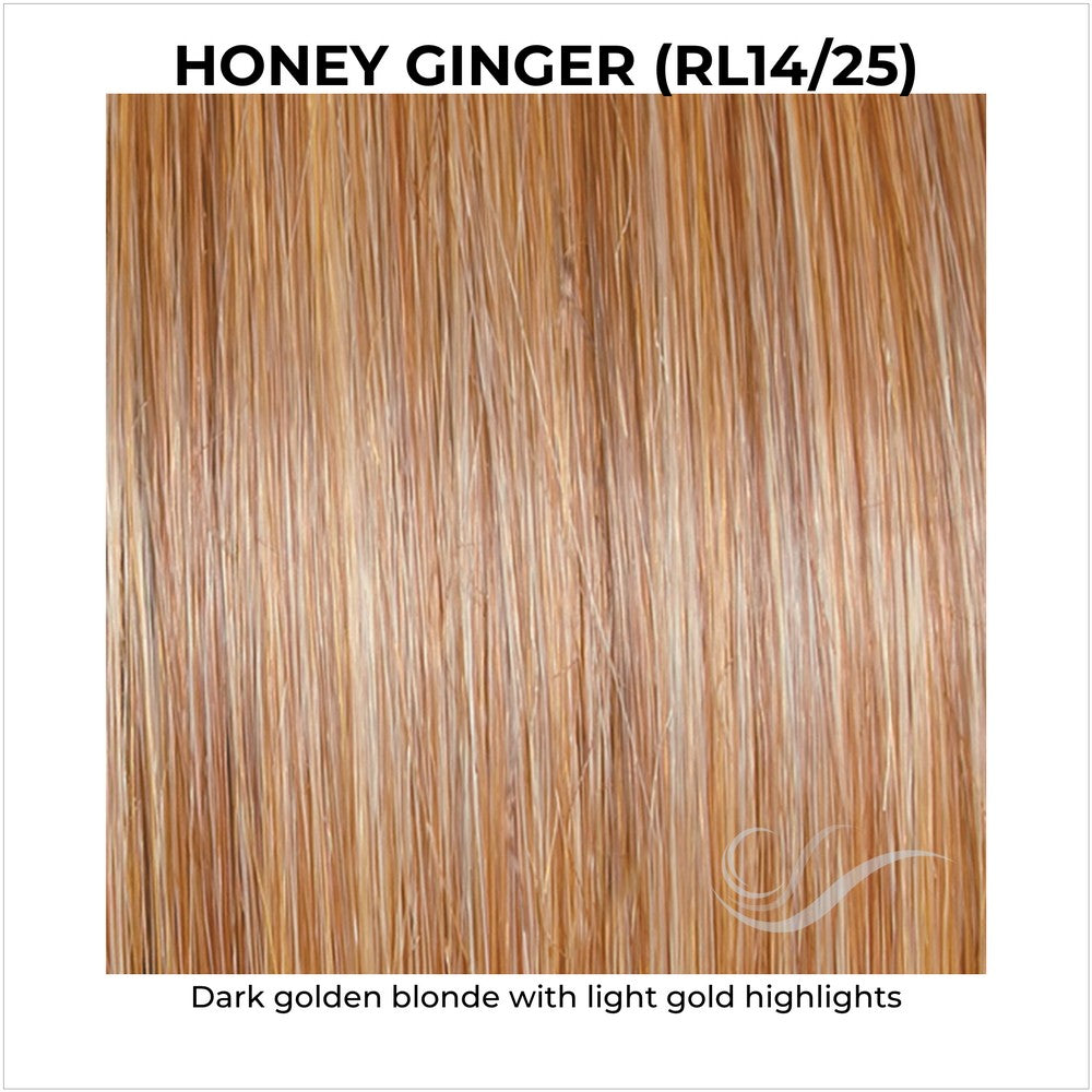 Honey Ginger (RL14/25)-Dark golden blonde with light gold highlights