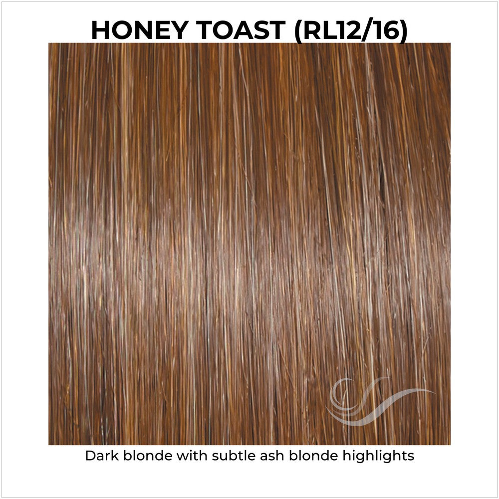 Honey Toast (RL12/16)-Dark blonde with subtle ash blonde highlights