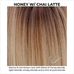 Load image into Gallery viewer, Honey with Chai Latte-Sienna &amp; cool brown root with blend of honey blonde, light blonde, smoky blonde and a hint of pure blonde
