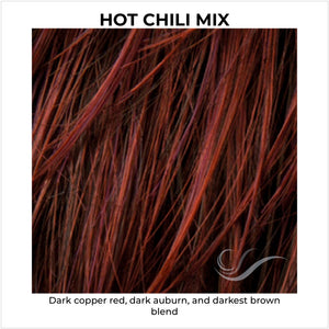 Hot Chili Mix-Dark copper red, dark auburn, and darkest brown blend