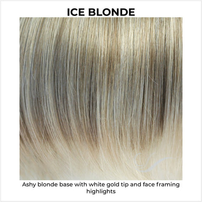 Ice Blonde-Ashy blonde base with white gold tip and face framing highlights