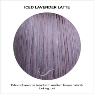Iced Lavender Latte-Pale cool lavender blend with medium brown natural-looking root