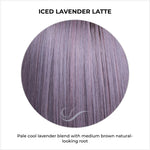 Load image into Gallery viewer, Iced Lavender Latte-Pale cool lavender blend with medium brown natural-looking root
