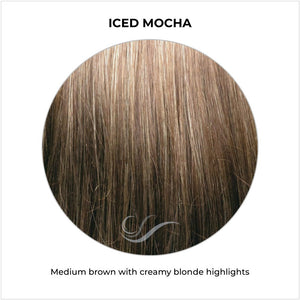 Iced Mocha-Medium brown with creamy blonde highlights