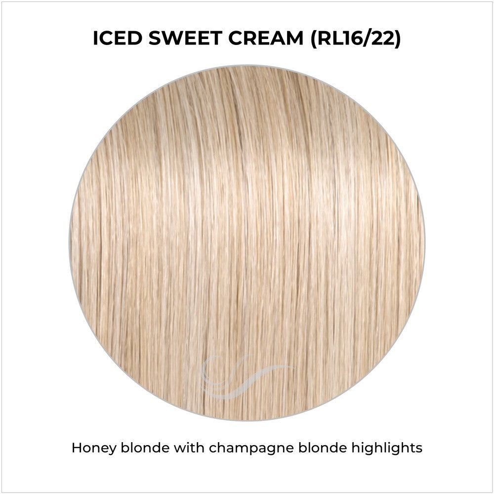 Iced Sweet Cream (RL16/22)-Honey blonde with champagne blonde highlights