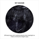 Load image into Gallery viewer, Icy Caviar-Off-black base with carefully placed white highlights to make a trendy but elegant gray          
