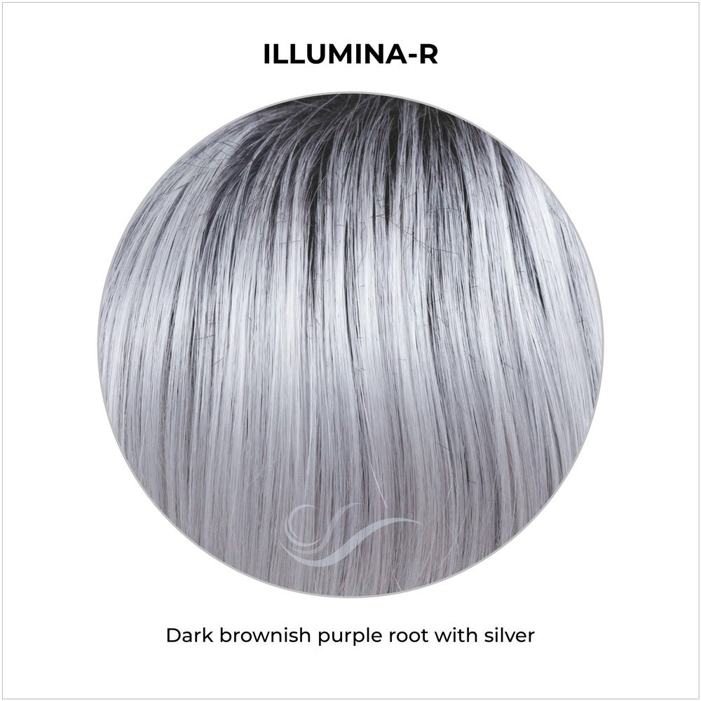 Illumina-R-Dark brownish purple root with silver